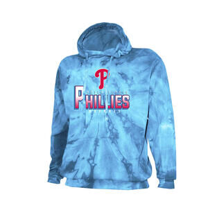 Stitches Hoodie Philadelphia Phillies Men MEDIUM Blue Tie Dye MLB